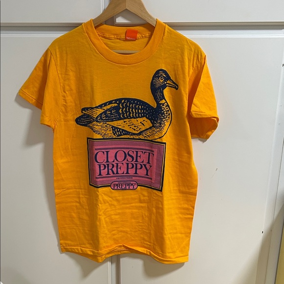 Screen Stars Other - Women's Yellow Graphic Swim Coverup Tee Vintage HTF  preppy